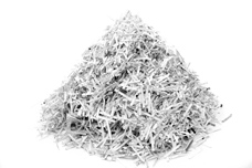 Heap of shredded paper